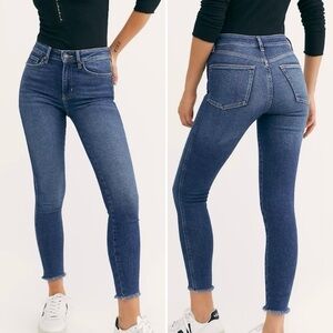 Free People We The Free Raw Hem High-Rise Skinny Jeans Size 26